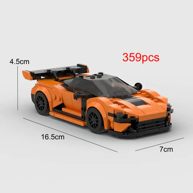 MOC McLaren Speedtail racing sports car Vehicle Speed Champion Racer Building Blocks Brick Creative Garage Toys for Boys
