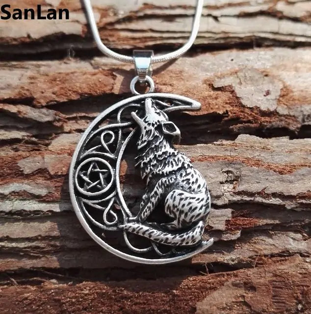 Wolf Head Necklace Pendant