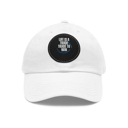 Dad Hat with Leather Patch (Round)