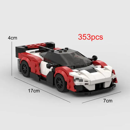 MOC McLaren Speedtail racing sports car Vehicle Speed Champion Racer Building Blocks Brick Creative Garage Toys for Boys