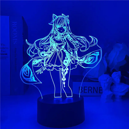 Genshin Impact Night Light 3D Illusion