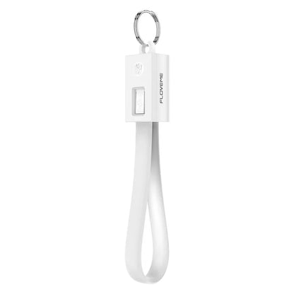 Mini KeyChain USB Cable: Lightning, Micro USB, Type C (iPhone, Samsung)