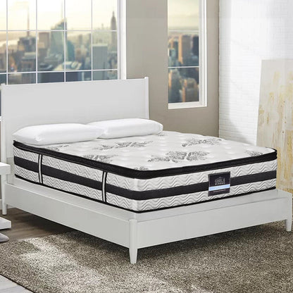 Giselle Bedding Algarve Euro Top Pocket Spring Mattress 34cm Thick –