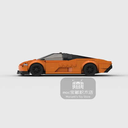 MOC McLaren Speedtail racing sports car Vehicle Speed Champion Racer Building Blocks Brick Creative Garage Toys for Boys