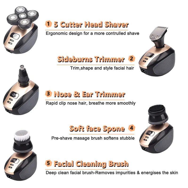 5 Floating Heads Shaver