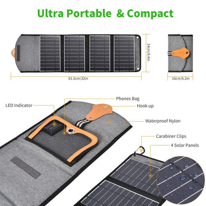 CHOETECH SC005 22W Portable Waterproof Foldable Solar Panel Charger