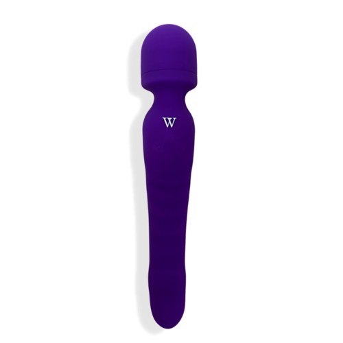 Venus - Dual-Head Wand Vibrator/ Soft, Warming Dildo