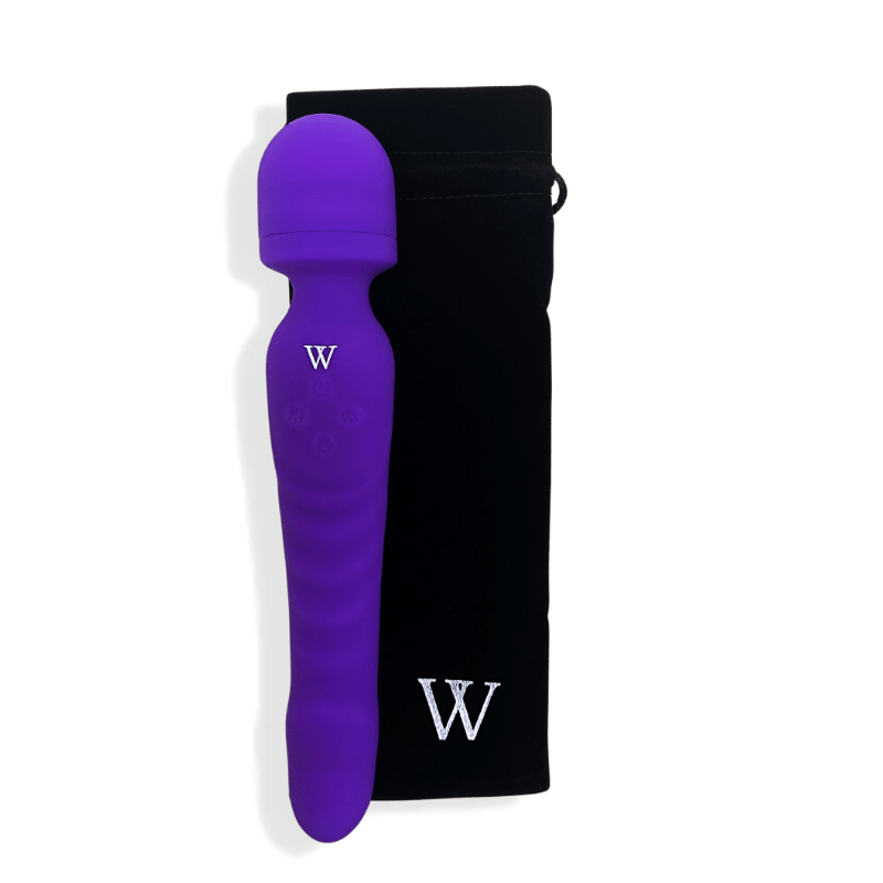 Venus - Dual-Head Wand Vibrator/ Soft, Warming Dildo