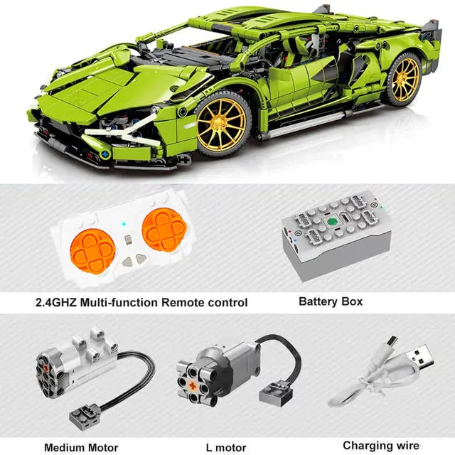 1280PCS Sports Car Building Blocks