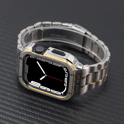 Watch Band Stainless Steel and Rubber