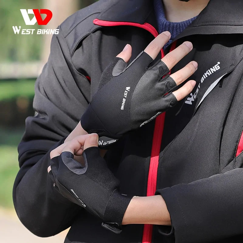 Half Finger Anti Slip Shockproof Cycling Gloves