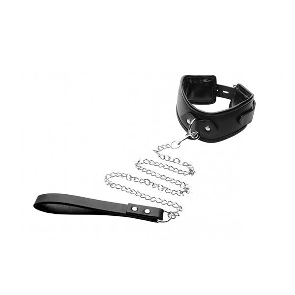 Padded Locking Posture Collar Black