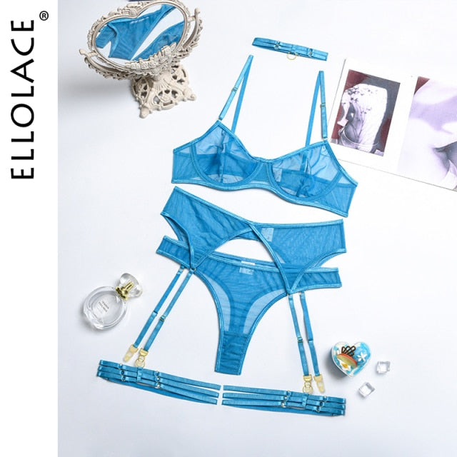 4 Pieces Sexy Erotic Lingerie