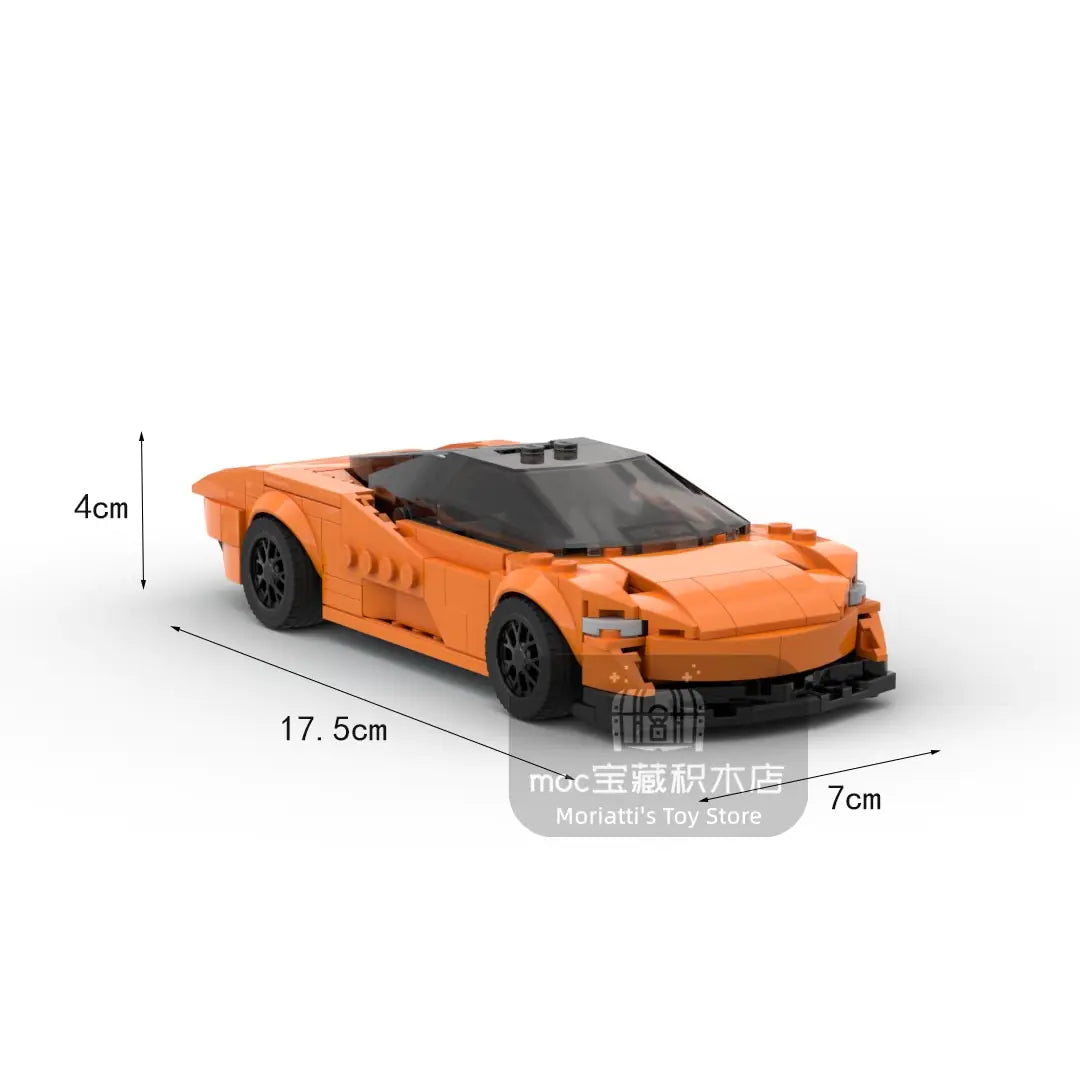 MOC McLaren Speedtail racing sports car Vehicle Speed Champion Racer Building Blocks Brick Creative Garage Toys for Boys