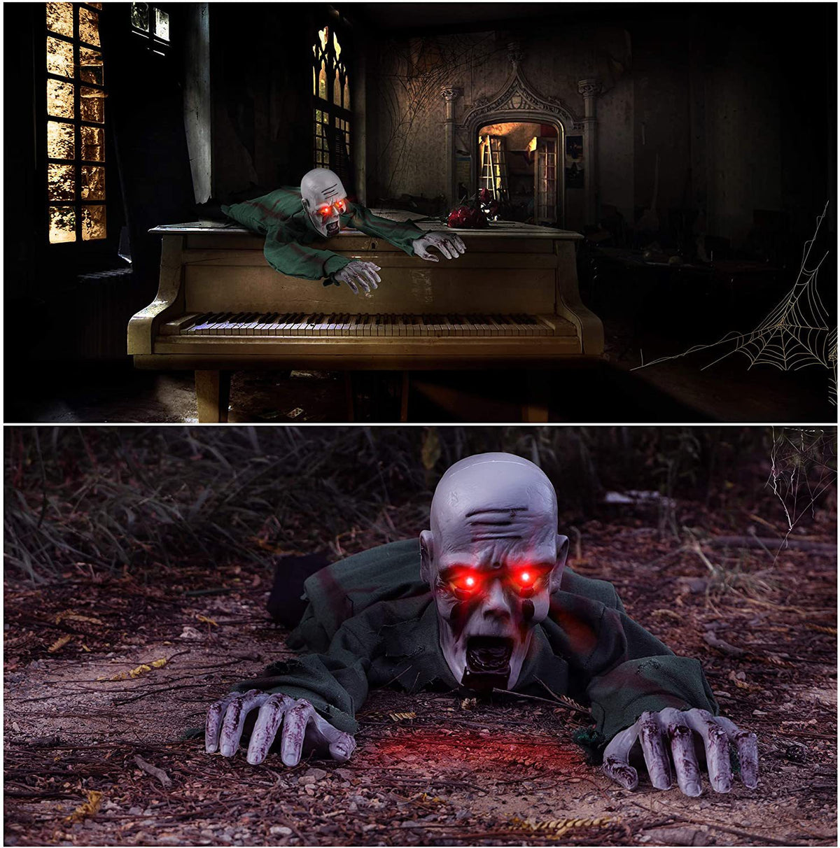 Halloween Haunted House Decorations with Sound and Light