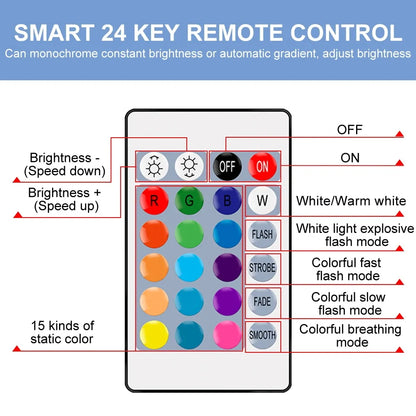 E27 Smart RGBW LED Lamp - Dimmable Color-Changing Bulb