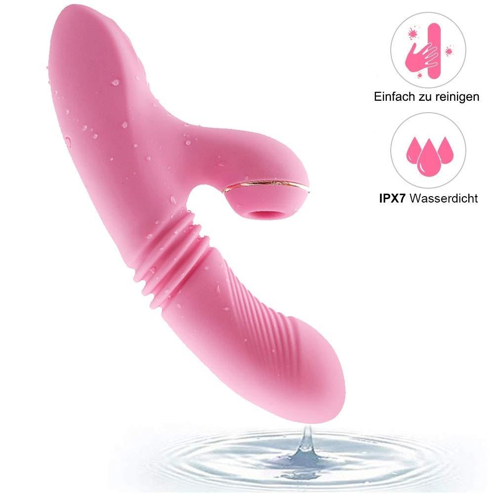 Clitoral Sucking G Spot Dildo Vibrator with 10 Powerful Modes Clit