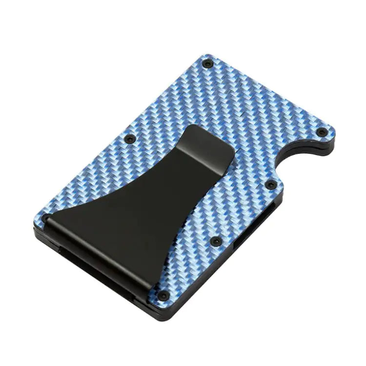 Customizable Metal Aluminum Carbon Fiber Wallet with Money Clip and RFID Card Holder