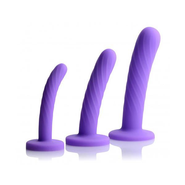 Tri Play 3 Piece Silicone Dildo Set