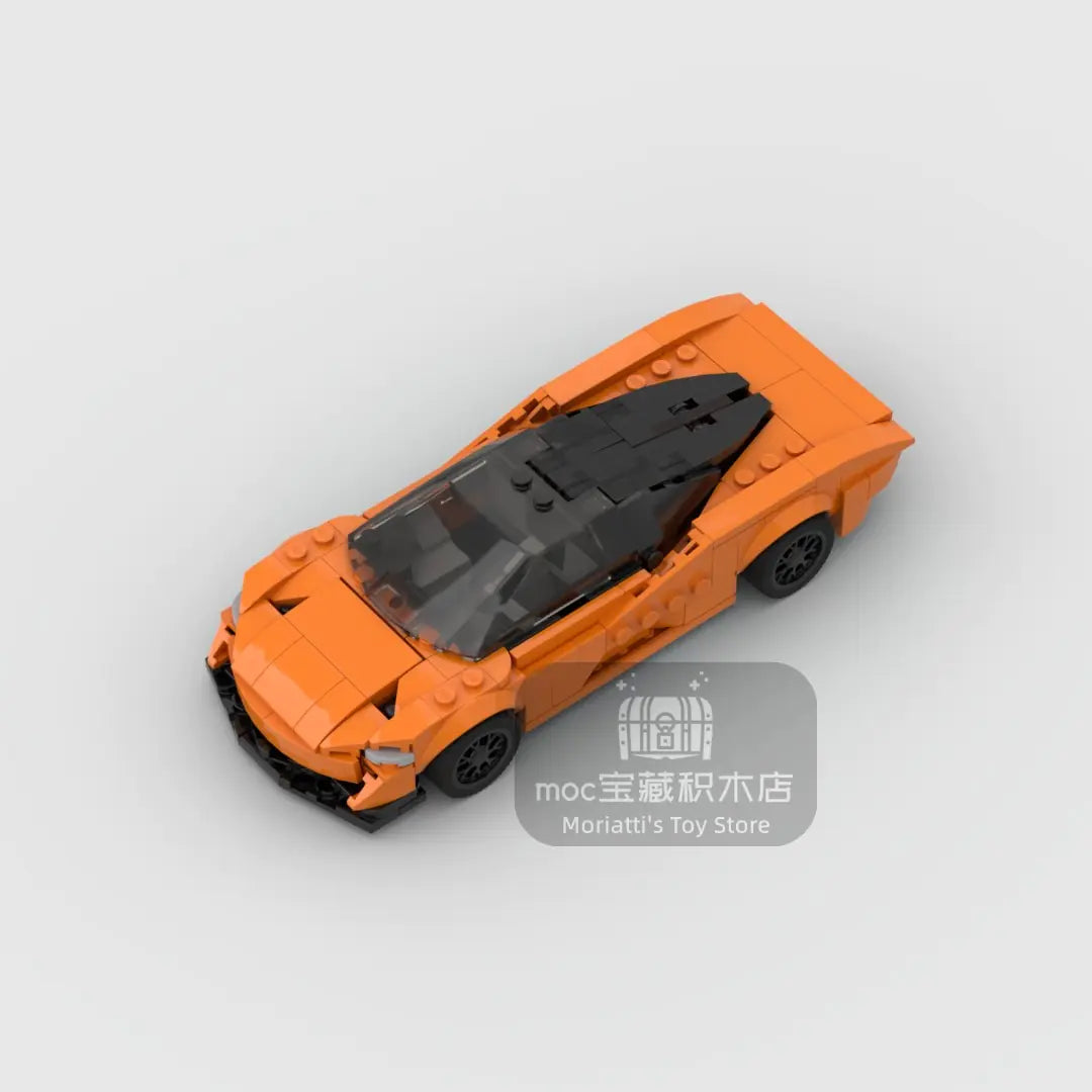 MOC McLaren Speedtail racing sports car Vehicle Speed Champion Racer Building Blocks Brick Creative Garage Toys for Boys