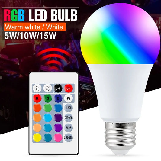 E27 Smart RGBW LED Lamp - Dimmable Color-Changing Bulb