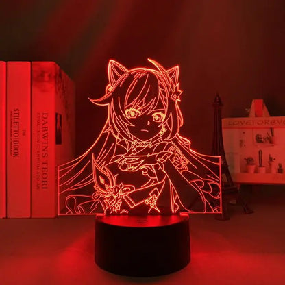 Genshin Impact Night Light 3D Illusion