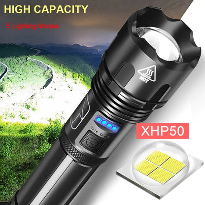 USB Rechargeable Waterproof Flashlight