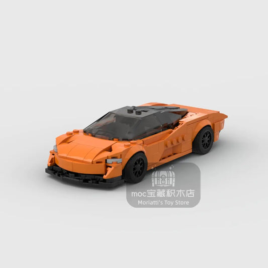 MOC McLaren Speedtail racing sports car Vehicle Speed Champion Racer Building Blocks Brick Creative Garage Toys for Boys