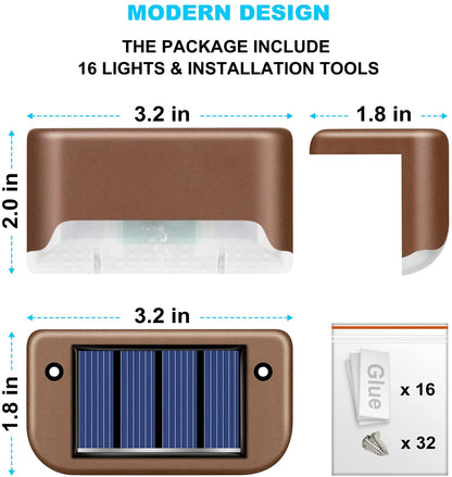 Waterproof Solar Deck  Step Lights