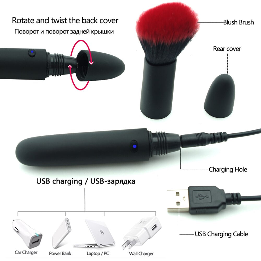 Vibration Clit Bullet Makeup Brush Vibrator